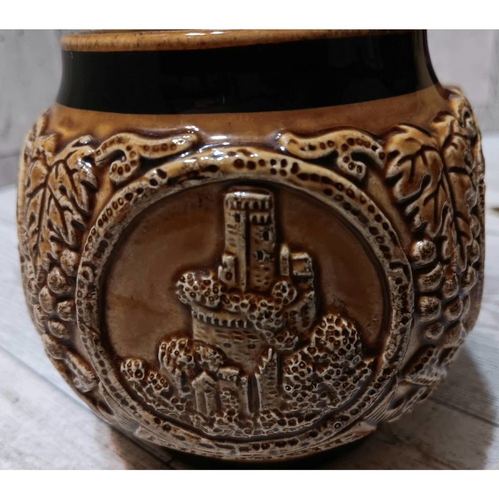 German Marzi & Remi Stein Mug Gerz Castles of the Rhein Brown Approx 5"